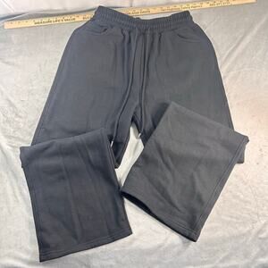 C'est Moi Clothing Women's size L Black Wide Leg Sweat Pants